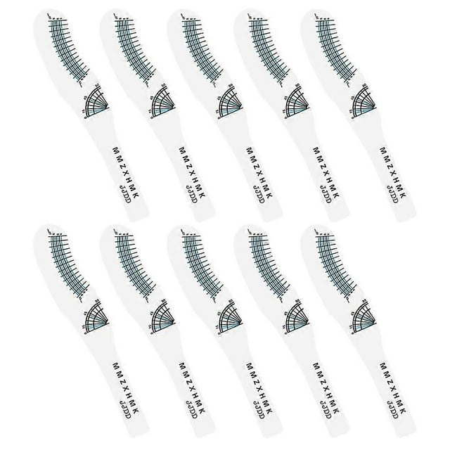 Here's a polished and professional product description based on your input:\n\n \n\n**10pcs Eyelash Ruler Card Accurate Lash Curl Measuring