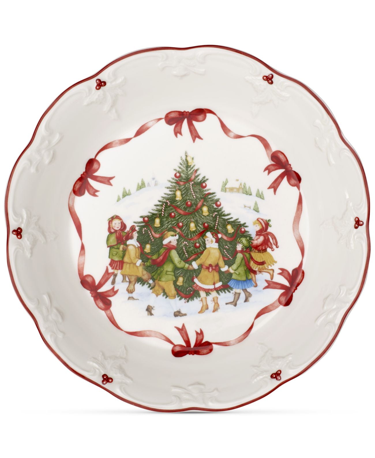 Motivo árbol de Navidad 27.0x23.5x5.0 cm Multicolor Porcelana 25 cm Villeroy & Boch 14-8332-3646 Escudilla Grande Toys Fantasy 