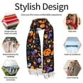 thumbnail image 6 of Shawl Wraps for Women - halloween pumpkins cartoon Oversized Fall Winter Fashion Blanket Scarf for Women, 6 of 6