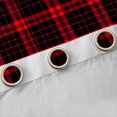 thumbnail image 4 of Feelyou Abstract Lines Curtains Pack of 2 (42x84 Each), Black Red Plaid Curtains Blackout, 4 of 6