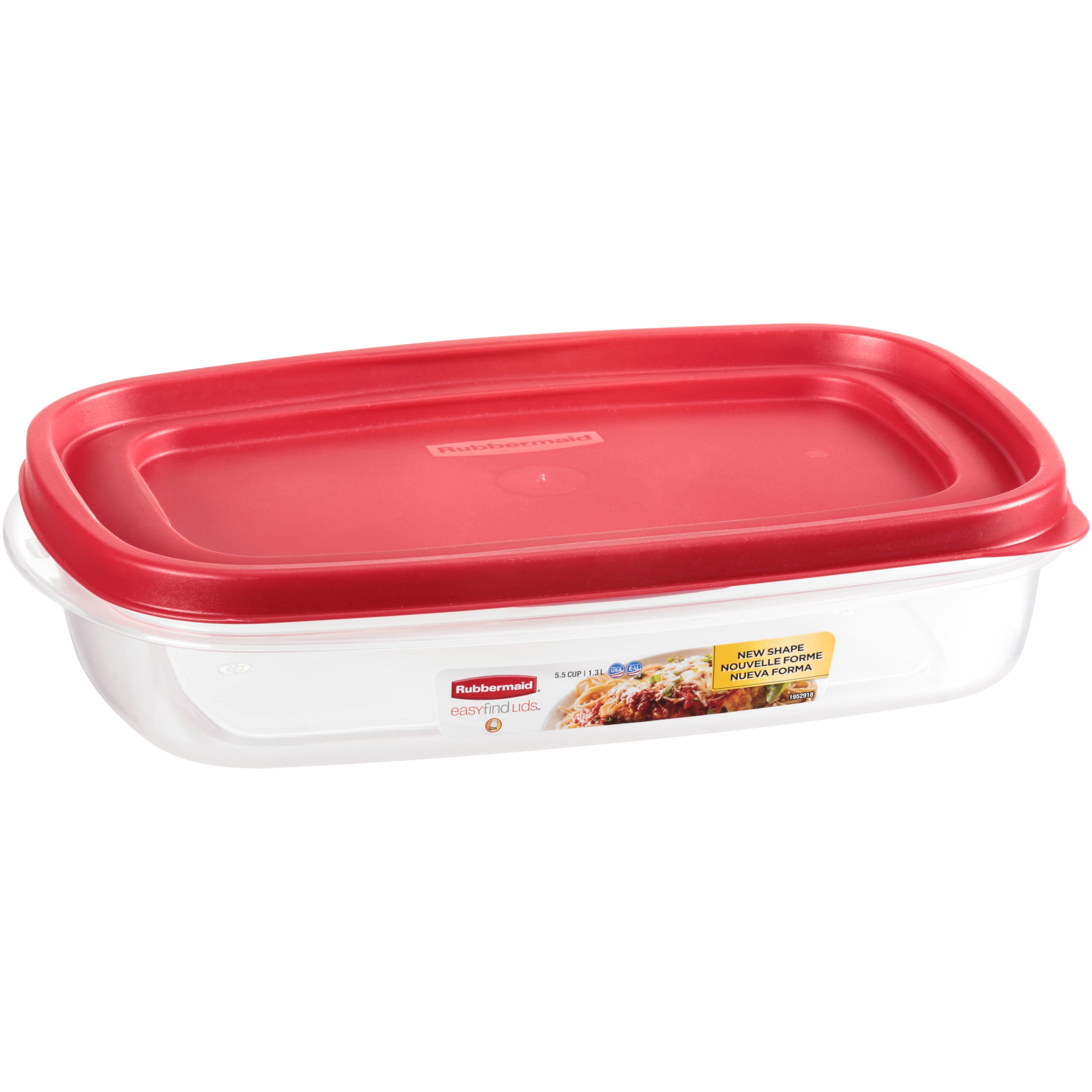  Rubbermaid Easy Find Lids Food Storage Container, 1.5