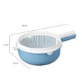 thumbnail image 5 of PAMINGONO Rice Washing Filter Strainer Basket Kitchen Utensils Plastic 2 Pcs Blue, 5 of 10