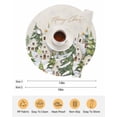 thumbnail image 6 of 15 Inch Round Placemats Set of 6, Christmas Non Slip Heat Insulation PP Table Mats, Winter Xmas Trees Farmhouse Country Cabin on Linen Washable Place Mats for Kitchen Dining Party Table Decor, 6 of 7
