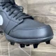thumbnail image 4 of N I-K-E Jo r-dan 1 Mid TD Black White Football Cleats DS Size 10.5 (FJ6805-001), 4 of 6