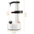 thumbnail image 4 of Éplucheur de Pommes de Terre Électrique, Éplucheur de Pommes de Terre Multifonction Rotatif Automatique, Blanc, 4 of 4