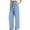 Light Blue, variant on Bixock Women Fall and Winter Clothes,Women Casual Pants,WWomens Solid Color Pocket High Waist Adjustable Lace Up Knot Loose Pants