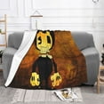 thumbnail image 2 of Bendy And The Ink Machine Blanket Super Soft Cozy Throw Blanket Fuzzy Comfy Flannel Blanket Warm Plush Blankets For Couch, Sofa, Bed 40"X30", 2 of 8