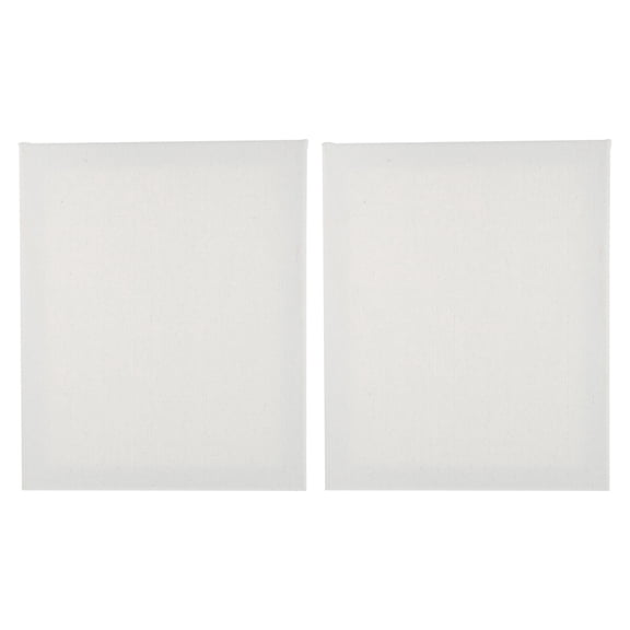 KONTONTY 2pcs 24x30cm Stretched Canvas Desk Topper Oil Painting Frames, Artist Panels for Acrylic and Oil Paints