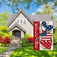thumbnail image 7 of Memorial Day Garden Flag 12x18 Double Sided 4th of July Patriotic Independence Day Farmhouse Garden Flag Outside, Burlap Welcome Yard Flag USA Flag Hearts Red White Blue Decorations, 7 of 7
