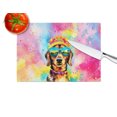 thumbnail image 4 of Dachshund Hippie Dawg Glass Cutting Board Large 12 in x 15 in, 4 of 5