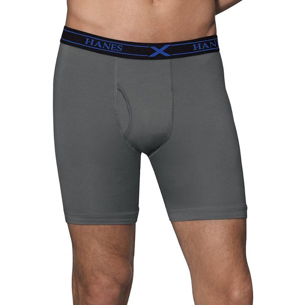 hanes cotton stretch boxer briefs