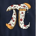 thumbnail image 3 of Instant Message - Pizza Pi - Toddler And Youth Crewneck Fleece Sweatshirt, 3 of 6