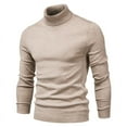 thumbnail image 1 of Suéter de hombre, suéter casual de color sólido para hombre, suéter de cuello alto para hombre, suéter casual para hombre, 1 of 5