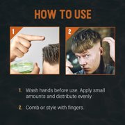 Woody's Matte Finish Hair Gel Pomade, Water-Soluble Hair Pomade for Men with Strong Hold, 3.4 oz