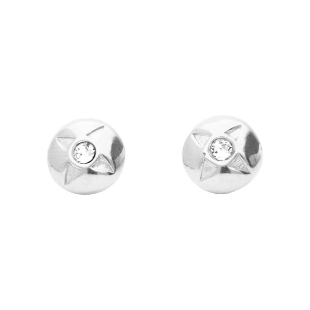 Arete para Mujer con Cristal Swarovski en Forma de Star– Bañado en Rodio– Arete Elegante y Brillante, Aretes de Mujer de Moda– Joyería para Mujer de Moda– Regalo especial Ortiz Espinosa Temporada