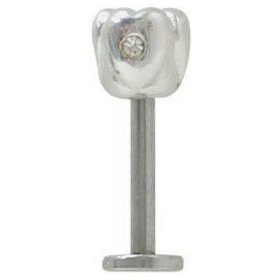 Labret Monroe 14G Surgical Steel with Unique Tooth Design