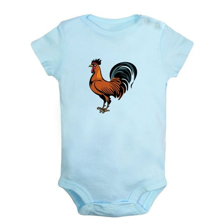 

Alarm Clock Funny Rompers For Babies Animal Cock Pattern Cute Jumpsuit Newborn Baby Unisex Bodysuits Infant Jumpsuits Toddler 0-24 Months Kids One-Piece Oufits