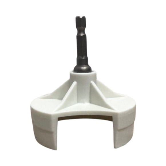 Adaptador de corriente para máquina de tejer, piezas de repuesto, manivela de tejer con hexágono interior Blanco