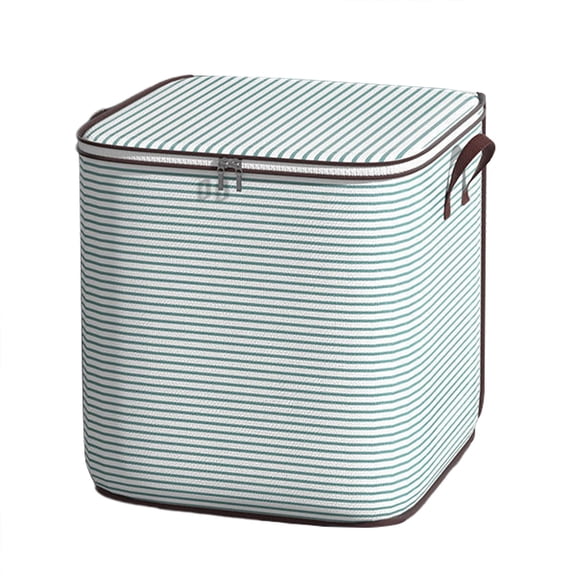 A Fabric Storage Box With Lid Clothes Organizer With Handles For Blanket Toys 17X19X19 Inch