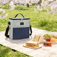 thumbnail image 2 of Large Capacity Insulated Lunch Bag - Durable Oxford Cloth Cooler Tote with Handle for Work, Travel, Picnics, Groceries & Breast Milk Storage - Lightweight, Waterproof, and Easy to Clean, 2 of 5