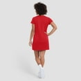 thumbnail image 5 of Women's Fanatics Red Cincinnati Reds Ruched Drape T-Shirt Dress, 5 of 5