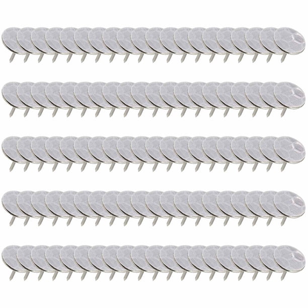 pstuiky Clavos reflectantes de cabeza plana para exteriores