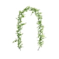 thumbnail image 2 of Plastic Rattan Artificial Eucalyptus Vines with Daisy Flowers Spring Home Decor Simulation Greenery Plants(Green,1Pcs) Rkxzt, 2 of 7