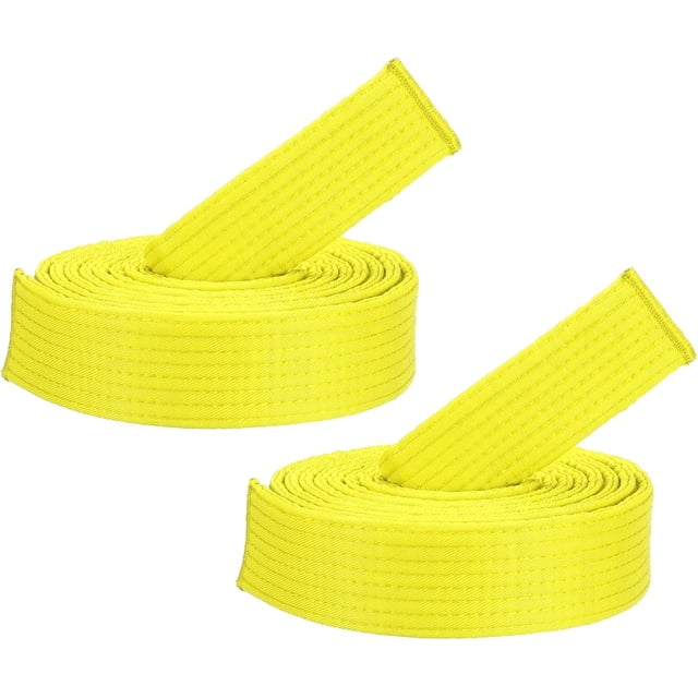 Taekwondo Colored Ranking Belts, Polyester Martial Arts Judo Karate Belt for Coach Teaching Practice