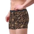 thumbnail image 2 of Uemuo Brown Camouflage Skull Pattern Men's Boxer Briefs,Trunk Anti-Chafing,Comfortable, Durable, and Stylish Underwear-Small, 2 of 9