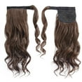 thumbnail image 4 of Benehair Blonde Hair Extensions Ponytail Human Hair Wrap Around Clip in Ponytail Human Hair Extensions One Piece Body Wave Pony Tails Extensions 18" 90Gram #4 Medium Brown, 4 of 10