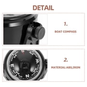 RAPOBRIX Car Compass Dashboard Boat Electronics Compasses Bag Mount Work Black