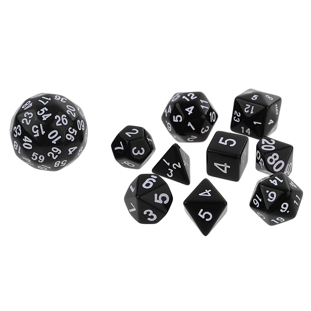 10x Six Sided Dices Digital Dices Set for D&D RPG Playing Game Dice Toys Red 