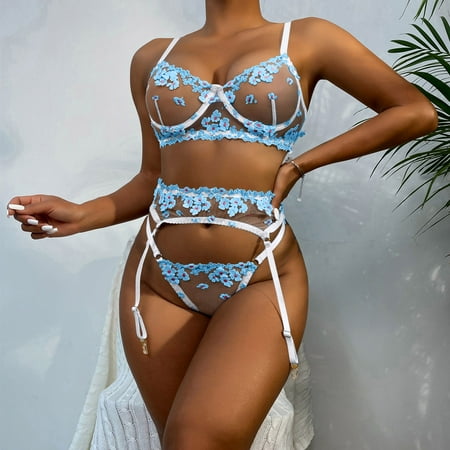 

Quealent Lingerie Set For Women Lingerie for Women Lace Teddy Lingerie Snap Crotch Bodysuit BU2 S