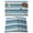 Blue, variant on Turquoise, White and Grey Stripes Placemats Set of 4 Striped Pattern Place Mats Table Mats Kitchen Dining Home Outdoor Party Table Decoration