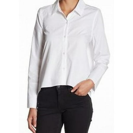 Abound - Abound NEW White Womens Size XS Cotton Tie Back Button Down ...