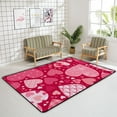 thumbnail image 4 of GZHJMY Soft Rug Large Area Rugs, Valentine's Day Love Hearts Comfortable Indoor Carpet, Baby Play Mat for Living Room Bedroom Nursery Decor Floor Mat 72x48inch Carpet Runner, 4 of 6