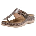 thumbnail image 1 of IUJSOY Wedge Sandals Slides for Women Retro Metal Buckle Open Toe Arch Support Summer Sandals, 1 of 8