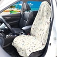 thumbnail image 3 of Uourmeti Car Seat Towel Cover, Compatible with SUV Sedan Van, Terry Cloth Car Seat Cover for Cars Drivers, Wildflower Butterfly Theme, 3 of 7