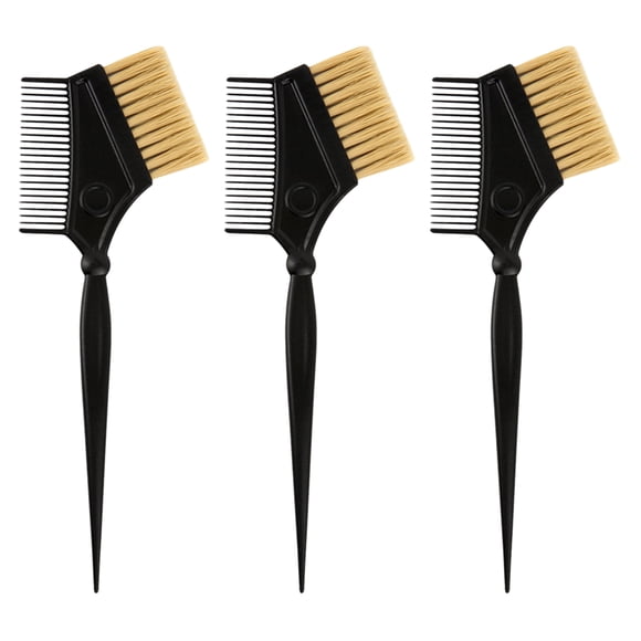 ADDHAT 3Ud Peines De Peluquería Negros Para Aplicar De Uniforme En Salón
