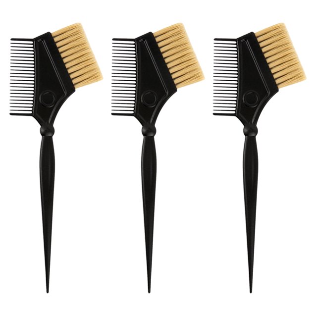 ADDHAT 3Ud Peines De Peluquería Negros Para Aplicar De Uniforme En Salón
