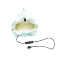 thumbnail image 3 of Hamaca cálida para hámster con alimentación USB, cómoda y acogedora cama colgante suave para animales pequeños, pájaros, erizos, ardillas, conejos. Azul XL, 3 of 10