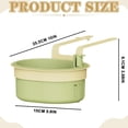 Lyreh Faucet Hanging Strainer Basket – Snap-On Sink Food Catcher, Green Plastic, 7.95x5.59x3.27 Inch, For Fruit & Veggie Waste