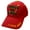 Red, variant on Hooked on Jesus Unisex Embroidered Baseball Cap, Adjustable w/Hook & Loop Strap; Multiple Colors Available