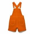 thumbnail image 5 of Alkepwun Denim Overalls Men Solid-Color Casual Loose Adjustable Straps Shorts Rolled Hem Bib Jumpsuit Multi-Pocket Side-Buttoned Washed Durable Romper, 5 of 5