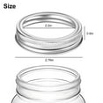 thumbnail image 2 of HLONK 24pcs Mason Jar Replacement Metal Rings  86mm Wide Mouth Rustproof Screw Bands  Tinplate Rings for Canning Lid  Silver, 2 of 8