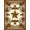 Brown Tan Ivory, Pattern 10, variant on ODIKA Motif Southwestern Stripe Arae Spotted Boho Border Farmhouse Flowing Dynamic for Home Office, Gaming Room, Under Desk, Non-Slip Chair-Friendly