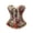 yue866-Red, variant on Women's Lace up Corset Top Retro Floral Printed Overbust Body Shaper Bustier Corsets Pink S