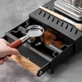 thumbnail image 4 of Toystoory Caja de molido de acero inoxidable negra, varilla de goma, polvo de golpe para oficina y café, accesorios Juegos de servir café y té, 4 of 6