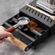 thumbnail image 5 of Toystoory Almohadilla antideslizante inferior de caja de suelo de acero inoxidable para cajas de polvo de golpe de varilla de goma para oficina y Juegos de servir café y té, 5 of 6
