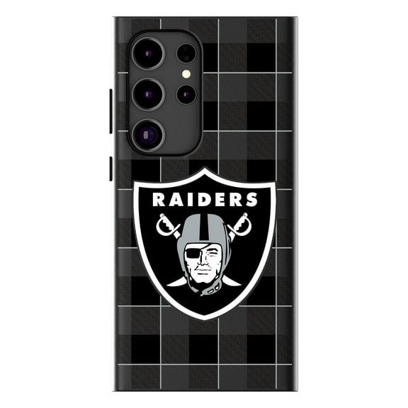 Keyscaper Las Vegas Raiders Plaid Galaxy Magnetic Bump Case